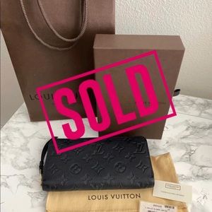 Louis Vuitton monogram empreinte zippy wallet